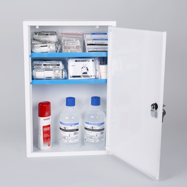 First Aid Cabinet Open